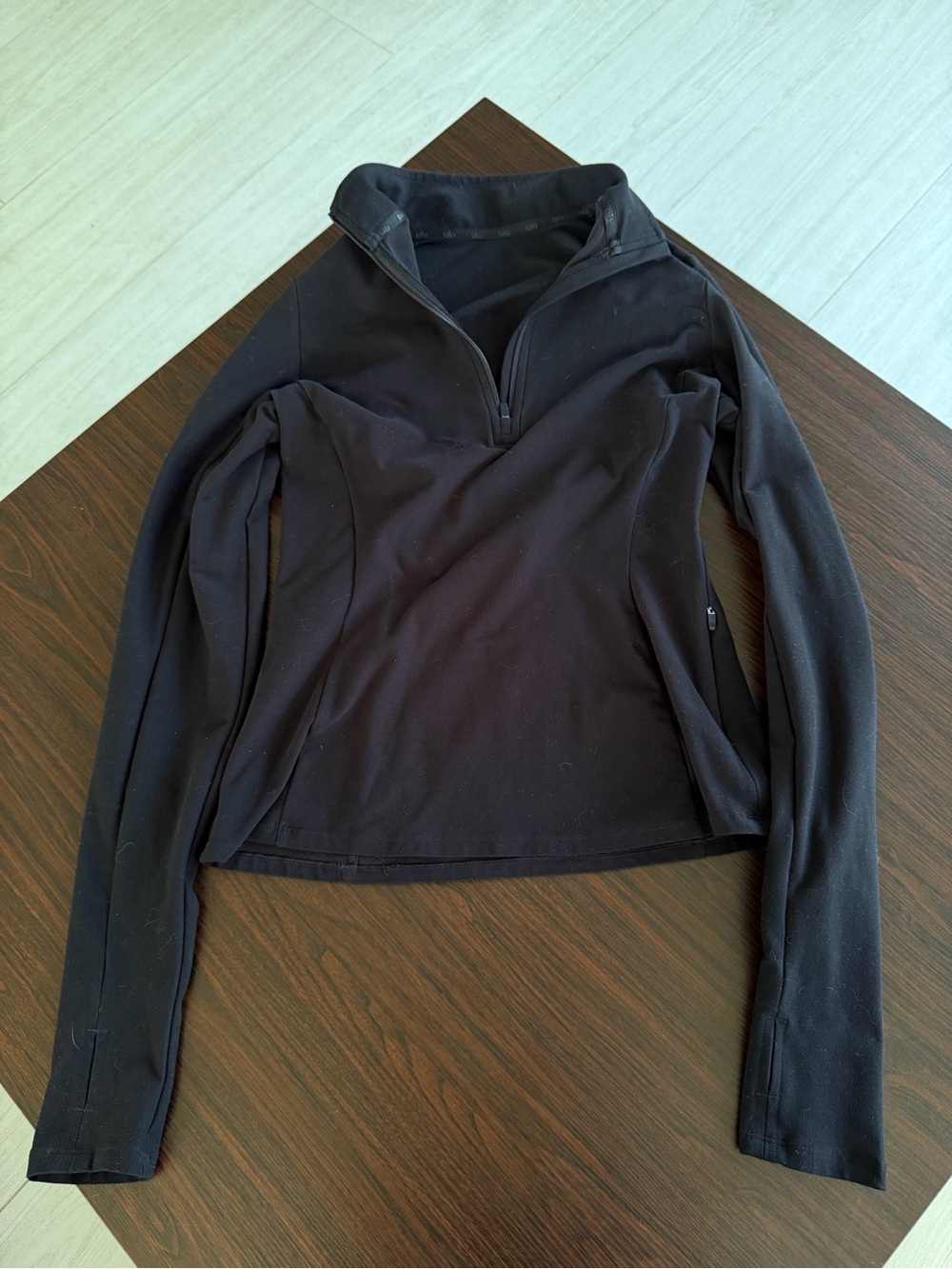 Alosoft 1/2 Zip Rapid Pullover - Black